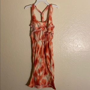 Pink tie dye dress